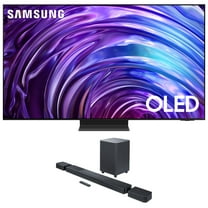 Samsung QN65S95DAFXZA 65 Inch OLED 4K Smart TV with Dolby Atmos and a JBL BAR-1300X 11.1.4ch Soundbar and Subwoofer with Surround Speakers (2024)