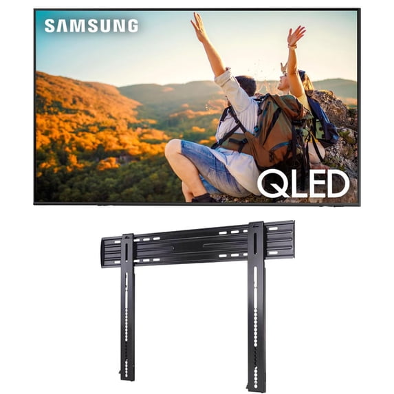 Samsung QN70Q60CAFXZA 70" QLED 4K Quantum HDR Dual LED Smart TV with a Sanus LL11-B1 Super Slim Fixed-Position Wall Mount for 40" - 85" TVs (2023)