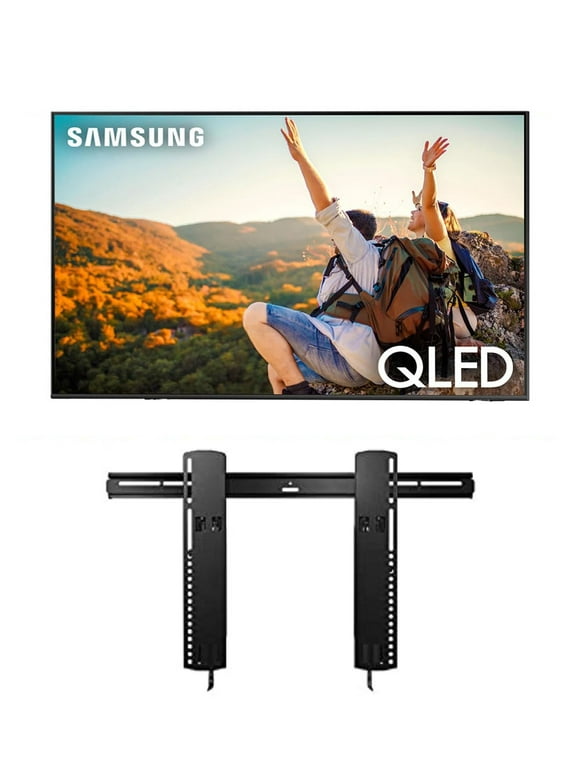 Samsung QN70Q60CAFXZA 70" QLED 4K Quantum HDR Dual LED Smart TV with a Sanus VLT16-B1 Ultra Slim Tilting TV Mount for 40"-85" Flat Screen TVs (2023)