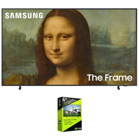 Samsung QN75LS03BA 75 inch The Frame QLED 4K UHD Quantum HDR Smart TV 2022 Bundle with Premium 4 Year Extended Warranty