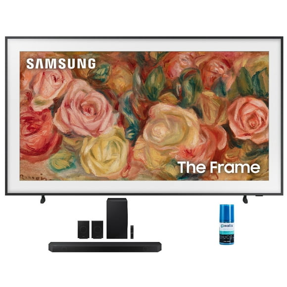 Samsung QN75LS03DAFXZA 75 Inch The Frame 4K Smart Quantum HDR TV with a Samsung HW-Q990D 11.1.4ch Soundbar with True Dolby Atmos Sound and Walts HDTV Screen Cleaner Kit (2024)
