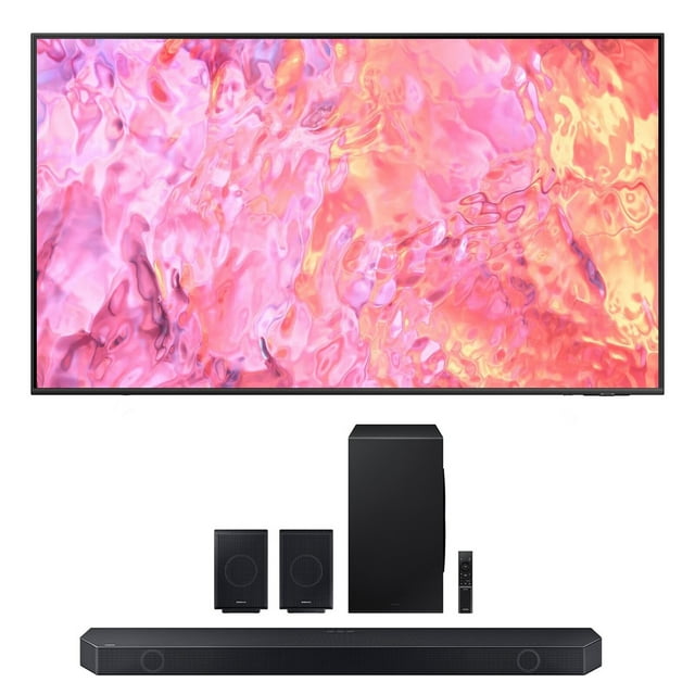 Samsung QN75Q60CAFXZA 75" QLED 4K Quantum HDR Dual LED Smart TV with a