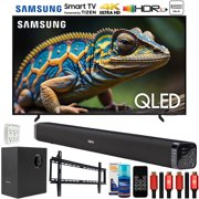 Samsung QN75Q60DAFXZA 75 Inch QLED 4K Smart TV (2024 Model) Bundle with Deco Gear Home Theater Soundbar with Subwoofer, Wall Mount Accessory Kit, 6FT 4K HDMI 2.0 Cables and More