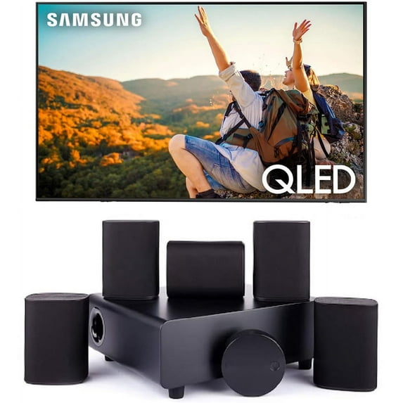Samsung QN75Q70CAFXZA 75 Inch QLED 4K Quantum HDR Dual LED Smart TV with a Platin MILAN-5-1-SOUNDSEND 5.1 Immersive Cinema-Style Sound System (2023)