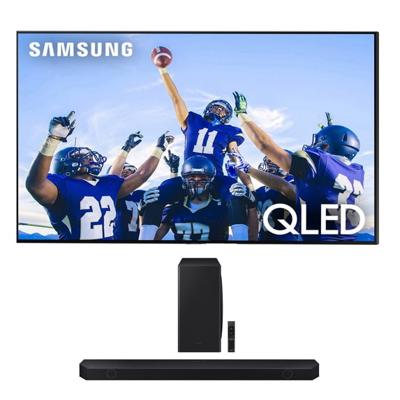 Samsung QN75Q80CAFXZA 75" 4K QLED Direct Full Array with Dolby Smart TV with a Samsung HW-Q800C 5.1.2ch Soundbar and Subwoofer with Dolby Atmos (2023)