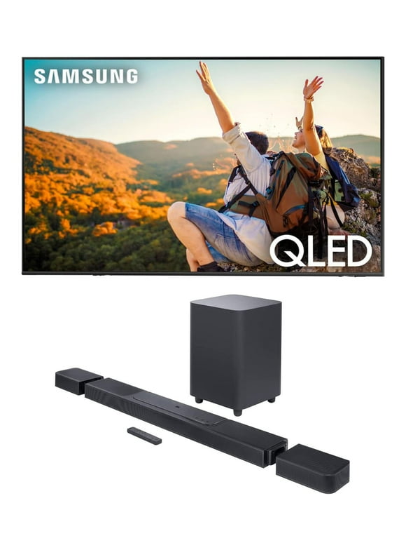 Samsung QN75Q80CAFXZA 75" 4K QLED Direct Full Array with Dolby Smart TV with a JBL BAR-1300X 11.1.4ch Soundbar and Subwoofer with Surround Speakers (2023)