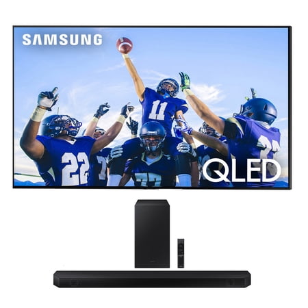 Samsung QN75Q80CAFXZA 75 Inch 4K QLED Direct Full Array with Dolby Smart TV with a Samsung HW-Q600C 3.1.2ch Soundbar and Subwoofer with Dolby Atmos (2023)