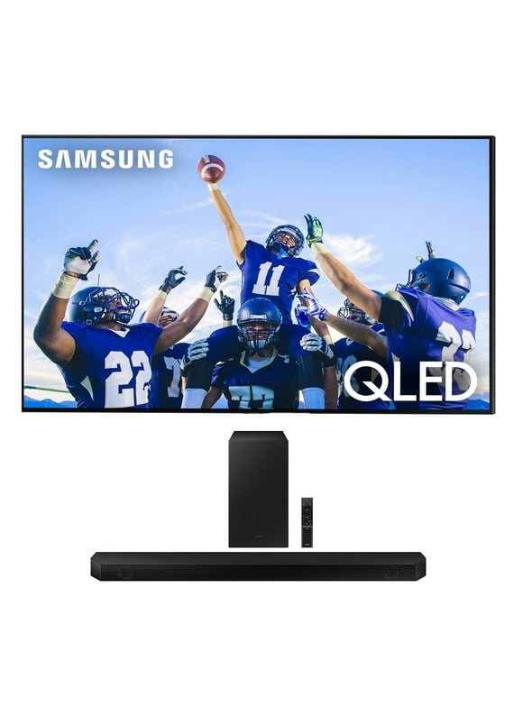 Samsung QN75Q80CAFXZA 75 Inch 4K QLED Direct Full Array with Dolby Smart TV with a Samsung HW-Q600C 3.1.2ch Soundbar and Subwoofer with Dolby Atmos (2023)