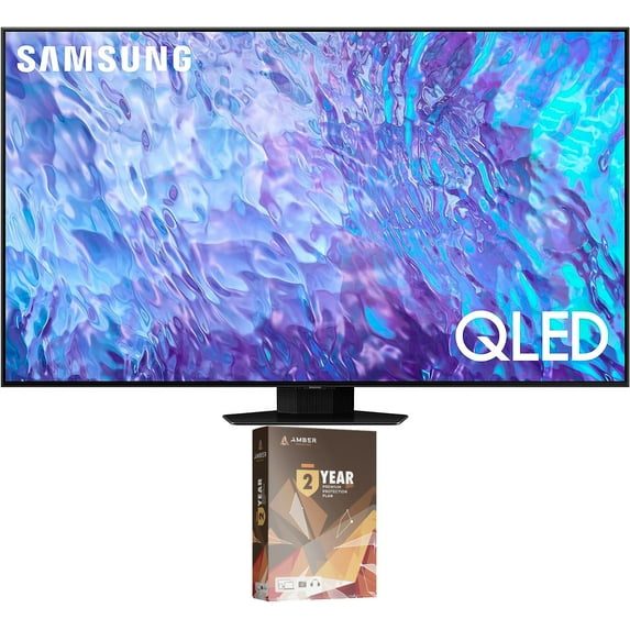 Samsung QN75Q80CAFXZA 75 Inch 4K QLED Direct Full Array with Dolby Smart TV and 2 Year Amber Protection Plan (2023)