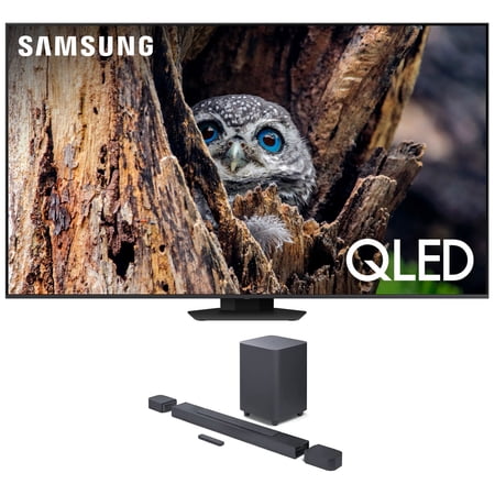 Samsung QN75Q80DAFXZA 75 Inch QLED 4K Quantum HDR Plus Smart TV with a JBL BAR-700 5.1ch Soundbar and Subwoofer with Surround Speakers (2024)