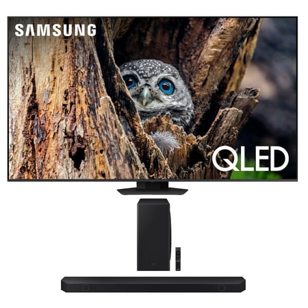 Samsung QN75Q80DAFXZA 75 Inch QLED 4K Quantum HDR Plus Smart TV with a Samsung HW-Q800D 5.1.2ch Soundbar and Subwoofer with Dolby Atmos (2024)