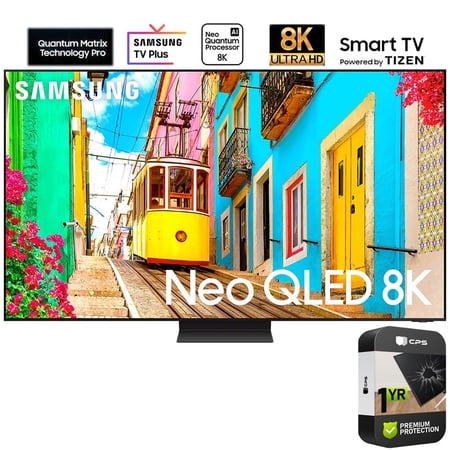Samsung QN75QN800DFXZA 75 Inch Neo QLED 8K Smart TV 2024 Bundle with 1 YEAR CPS Enhanced Protection Pack