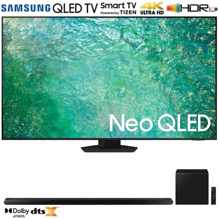 Samsung QN75QN85CA 75 Inch Neo QLED 4K Smart TV (2023 Model) Bundle with Samsung HW-S800B 3.2.1ch Soundbar (Black) with Wireless Dolby Atmos DTS:X