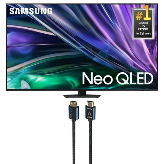 Samsung QN75QN85DBFXZA 75 Inch Neo QLED 4K Smart TV with Dolby Atmos and an Austere 5S-4KHD2-2.5M V-Series 2.5m Premium 4K HDR HDMI Braided Cable (2024)