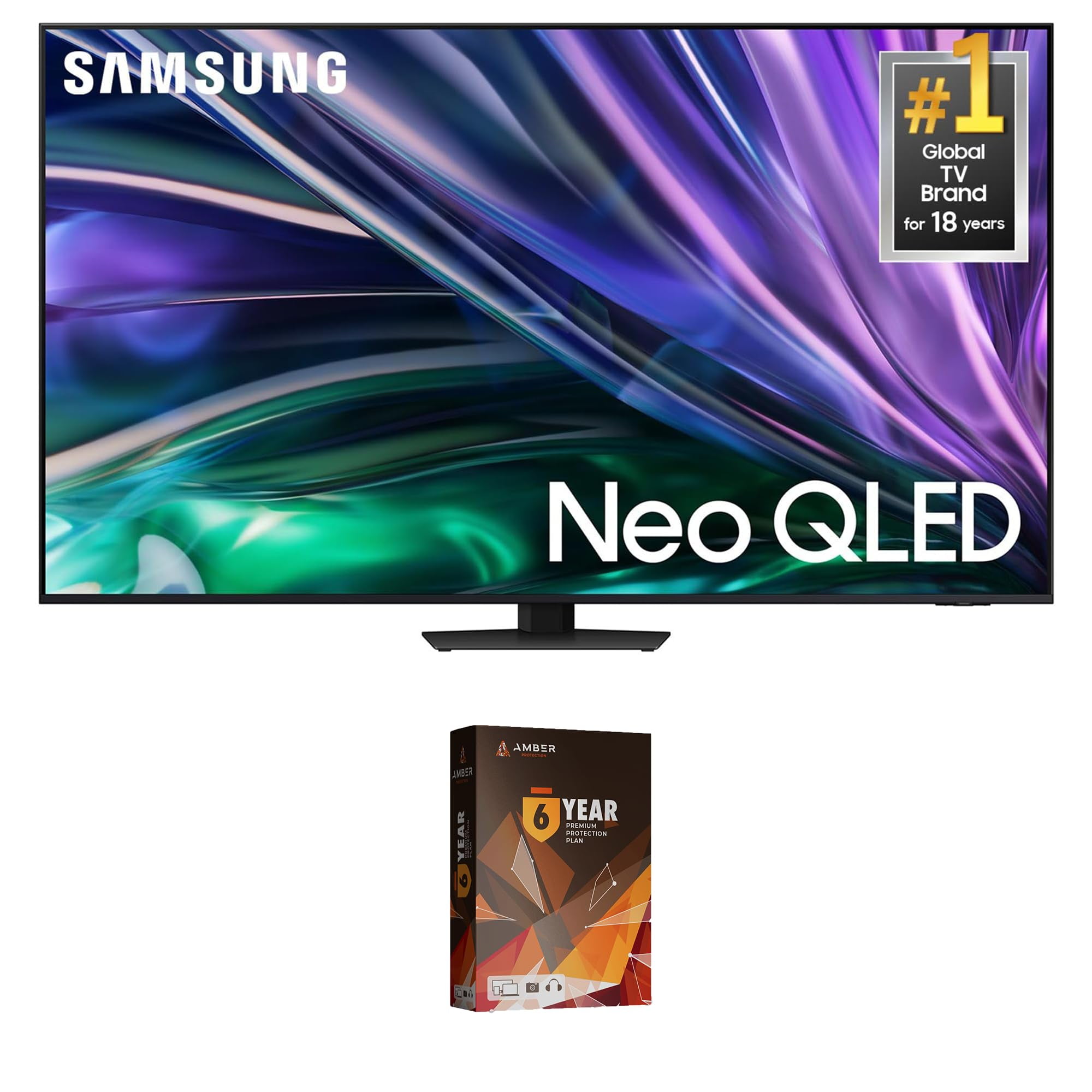 Samsung QN75QN85DBFXZA 75 Inch Neo QLED 4K Smart TV with Dolby Atmos and 6 Year Amber Protection Plan (2024)