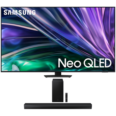 Samsung QN75QN85DBFXZA 75 Inch Neo QLED 4K Smart TV with Dolby Atmos with a Samsung HW-B750D 5.1Ch Soundbar and Subwoofer with Dolby Digital (2024)