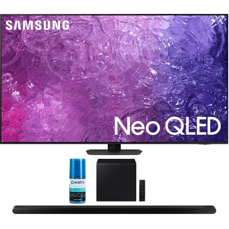 Samsung QN75QN90CAFXZA 75 Inch Neo QLED Smart TV with 4K Upscaling and a Samsung HW-S800B Ultra Slim 3.1.2Ch Soundbar with Wireless Subwoofer and Walts HDTV Screen Cleaner Kit (2023)