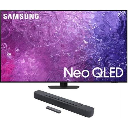 Samsung QN75QN90CAFXZA 75 Inch Neo QLED Smart TV with 4K Upscaling and a JBL BAR-2-0-ALL-IN-ONE-MK2 Compact 2ch Soundbar with Dolby Digital (2023)