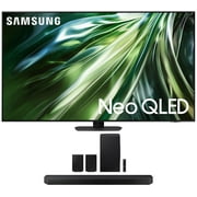 Samsung QN75QN90DAFXZA 75 Inch Neo QLED TV with 4K AI Upscaling and a Samsung HW-Q990D 11.1.4ch Soundbar with True Dolby Atmos Sound (2024)