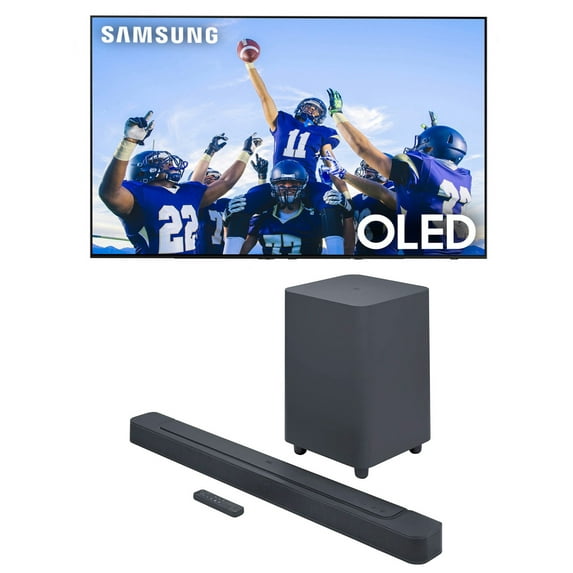 Samsung QN77S90CAFXZA 77" 4K OLED Smart Television with Soundbar & Subwoofer