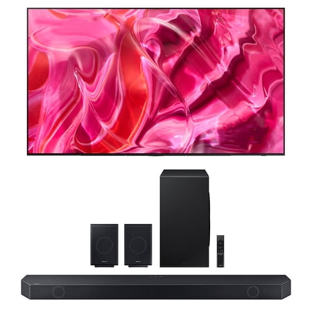 Samsung QN77S90CAFXZA 77-inch 4K OLED Smart TV with Samsung HW-Q990C 11.1.4ch Soundbar with Rear Speakers and Dolby Atmos (2023)