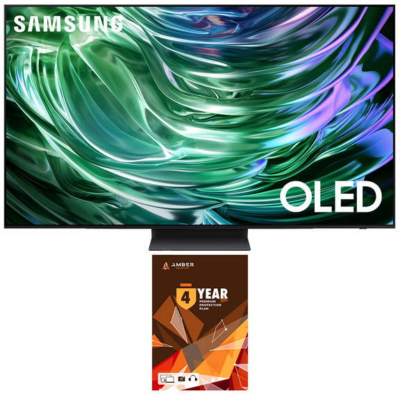 Samsung QN77S90DAFXZA 77 Inch 4K OLED Smart TV with Dolby Atmos and 4 Year Amber Protection Plan (2024)