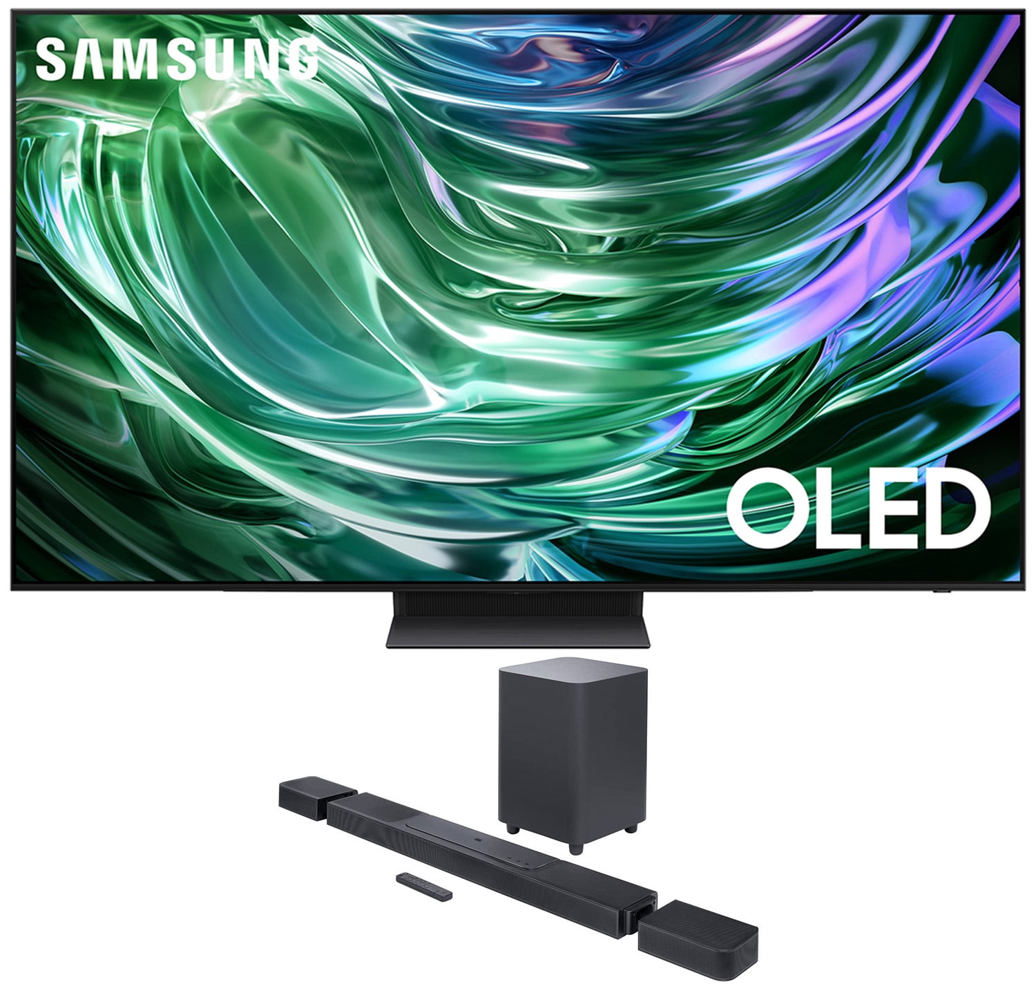 Samsung QN77S90DAFXZA 77 Inch 4K OLED Smart TV with Dolby Atmos and a JBL BAR-1300X 11.1.4ch Soundbar and Subwoofer with Surround Speakers (2024)