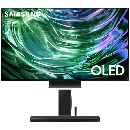 Samsung QN77S90DAFXZA 77 Inch 4K OLED Smart TV with Dolby Atmos with a Samsung HW-QS730D 3.1.2ch Soundbar with True Dolby Atmos Sound (2024)