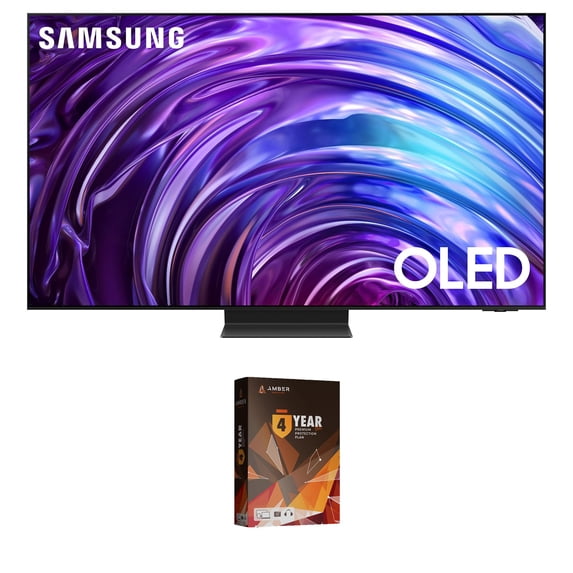 Samsung QN77S95DAFXZA 77 Inch OLED 4K Smart TV with Dolby Atmos and 4 Year Amber Protection Plan (2024)