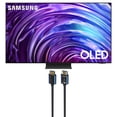 thumbnail image 1 of Samsung QN77S95DAFXZA 77 Inch OLED 4K Smart TV with Dolby Atmos and an Austere 5S-4KHD2-2.5M V-Series 2.5m Premium 4K HDR HDMI Braided Cable (2024), 1 of 9