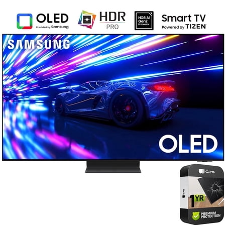 Samsung QN77S95DAFXZA S95D 77 inch HDR OLED Smart TV 2024 Bundle with 1 YEAR CPS Enhanced Protection Pack