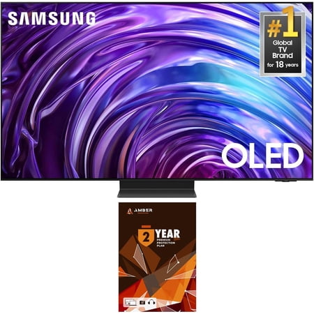 Samsung QN77S95DDFXZA 77 Inch OLED 4K Smart TV with Dolby Atmos and 2 Year Amber Protection Plan (2024)