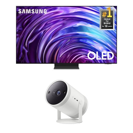 Samsung QN77S95DDFXZA 77 Inch OLED 4K Smart TV with a Free SP-LFF3CLAXXZA 30-100 Inch The Freestyle Gen2 Smart Projector (2024)