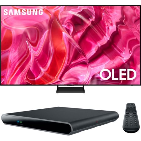 Samsung QN83S90CA 83 Inch 4K HDR OLED Smart TV Cord Cutting Bundle with DIRECTV Stream Device Quad-Core 4K Android TV Wireless Streaming Media Player (2023 Model)