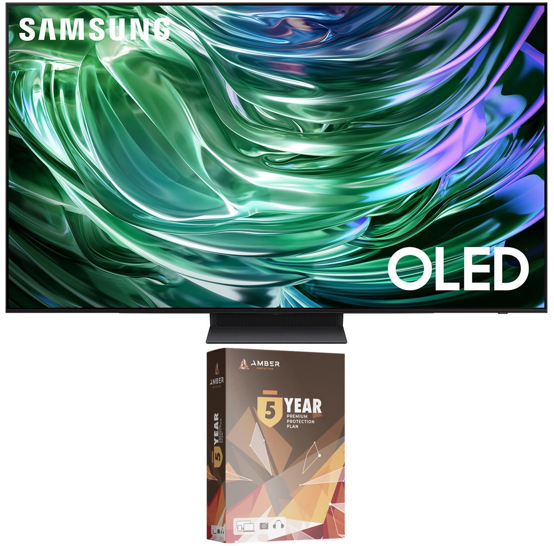 Samsung QN77S90DAFXZA 77 Inch 4K OLED Smart TV with Dolby Atmos and 5 Year Amber Protection Plan (2024)