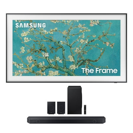 Samsung QN85LS03BAFXZA 85" The Frame 4K QLED Television with Samsung HW-Q990C Soundbar