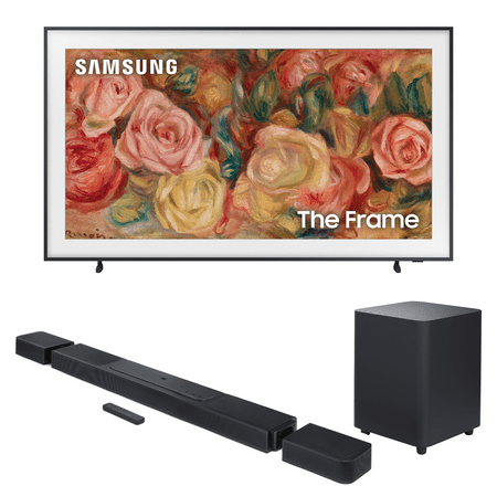 Samsung QN85LS03DAFXZA 85 Inch The Frame 4K Smart Quantum HDR TV with a JBL BAR-1300X 11.1.4ch Soundbar and Subwoofer with Surround Speakers (2024)