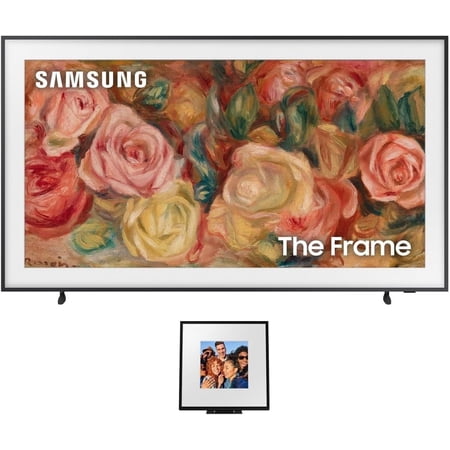 Samsung QN85LS03DAFXZA 85 Inch The Frame 4K Smart Quantum HDR TV with a Samsung HW-LS60D 2.0 Channel Photo Frame Speaker (2024)