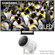 Samsung QN85Q70DAFXZA 85 Inch Class QLED 4K Smart TV with a Samsung SP-LFF3CLAXXZA 30-100 Inch The Freestyle Gen2 Smart Projector (2024)