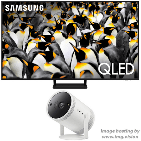 Samsung QN85Q70DAFXZA 85 Inch Class QLED 4K Smart TV with a Samsung SP-LFF3CLAXXZA 30-100 Inch The Freestyle Gen2 Smart Projector (2024)