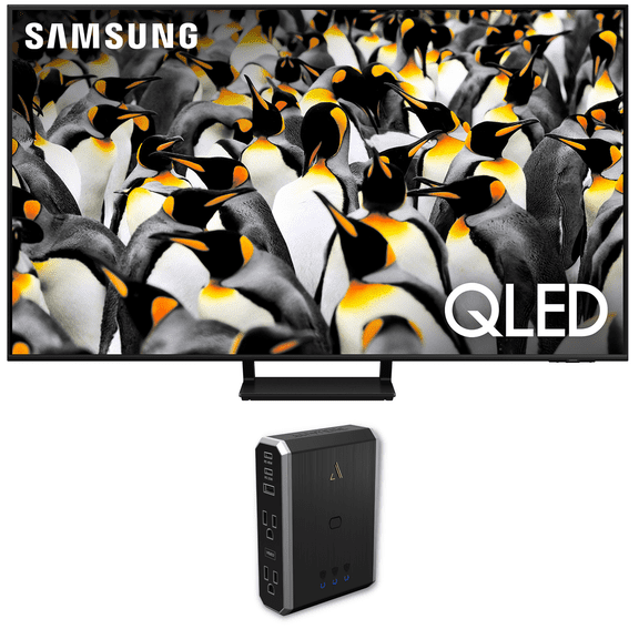 Samsung QN85Q70DAFXZA 85 Inch Class QLED 4K Smart TV with an Austere 7S-PS4-US1 4-Outlet Power with Omniport USB (2024)