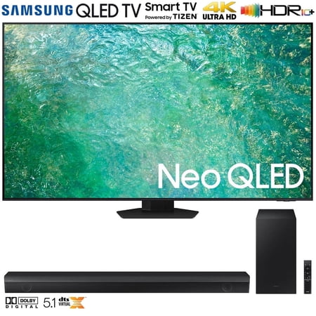 Samsung QN85QN85CA 85 Inch Neo QLED 4K Smart TV Bundle with Samsung HW-B650 3.1ch Soundbar with Dolby 5.1 DTS Virtual:X (2023 Model)