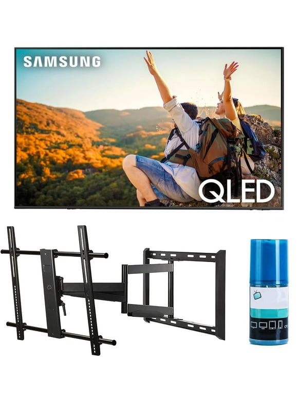 Samsung QN85QN85CAFXZA 85" 4K Neo QLED Smart TV with Dolby Atmos with a Walts TV Large/Extra Large Full Motion Mount for 43"-90" Compatible TV's and Walts HDTV Screen Cleaner Kit (2023)