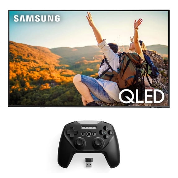 Samsung QN85QN85CAFXZA 85 Inch 4K Neo QLED Smart TV with Dolby Atmos with a SteelSeries STRATUS-DUO Controller with 2.4GHz and Bluetooth Options (2023)