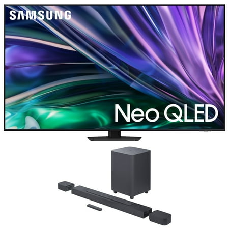 Samsung QN85QN85DBFXZA 85 Inch Neo QLED 4K Smart TV with Dolby Atmos and a JBL BAR-700 5.1ch Soundbar and Subwoofer with Surround Speakers (2024)