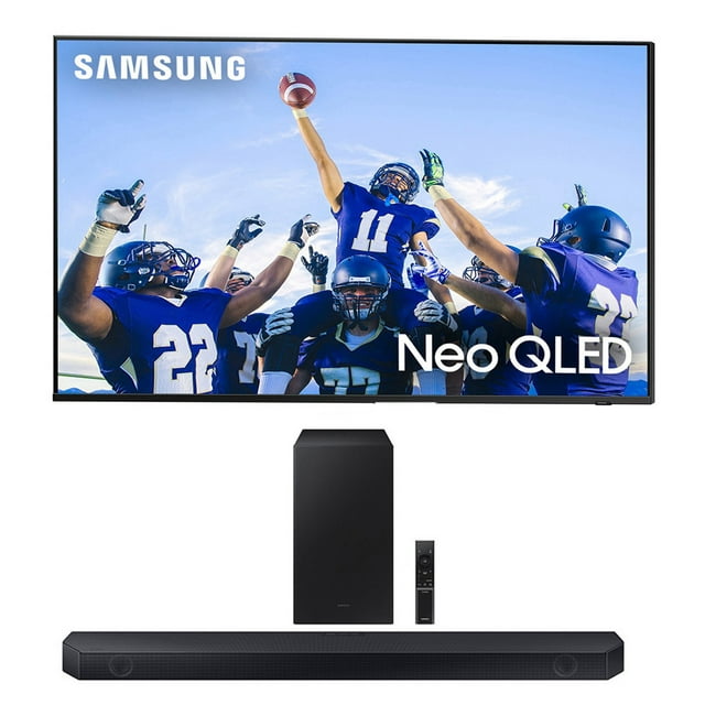 Samsung QN85QN90CAFXZA 85 Inch Neo QLED Smart TV with 4K Upscaling with a Samsung HW-Q600C 3.1.2ch Soundbar and Subwoofer with Dolby Atmos (2023)