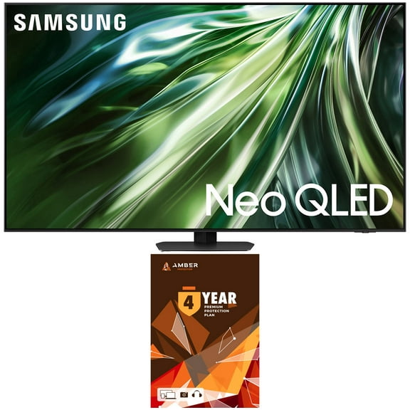 Samsung QN85QN90DAFXZA 85 Inch Neo QLED TV with 4K AI Upscaling and 4 Year Amber Protection Plan (2024)