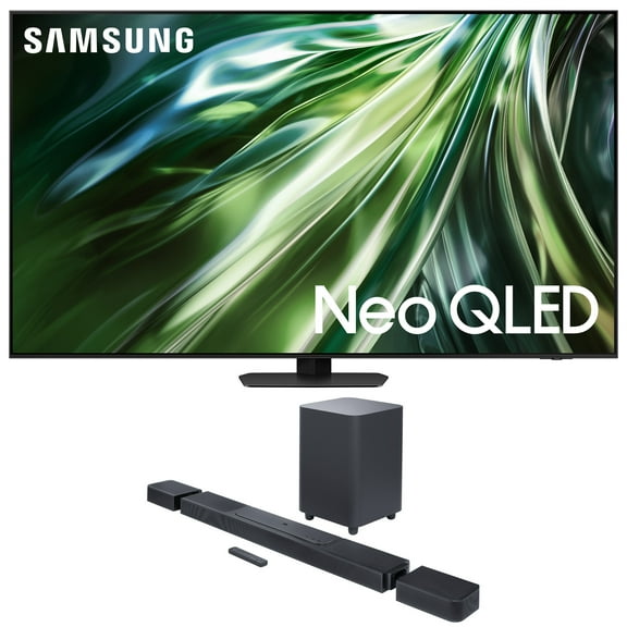 Samsung QN85QN90DAFXZA 85 Inch Neo QLED TV with 4K AI Upscaling and a JBL BAR-1300X 11.1.4ch Soundbar and Subwoofer with Surround Speakers (2024)