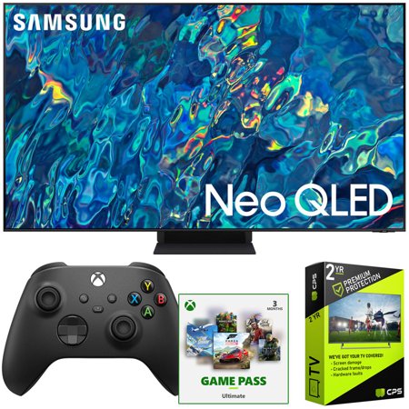 Samsung QN85QN95BA 85" Neo QLED 4K Quantum HDR Smart TV (2022) Bundle with Xbox Controller, 3-Month Xbox Game Pass Ultimate Subscription and 2-Year Accidental Extended Warranty