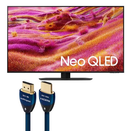 Samsung QN90F 50 Inch 4K Neo Mini LED Smart TV with AudioQuest SKY 3m HDMI Cable